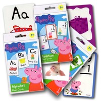 Peppa Pig Flash Cards Set (3 Pack) With Sticker Peppa Pig Flash Cards Set (3 Pack) With Sticker