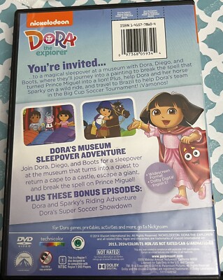 Dora the Explorer: Dora's Magical Sleepover (DVD, 2013) Pre Owned
