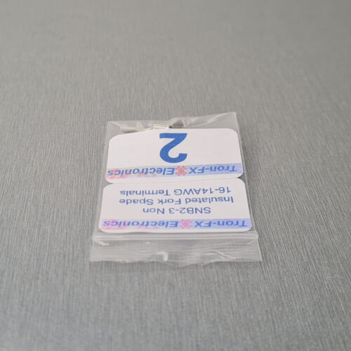2/5/10/20/50Pcs SNB2-3 Non Insulated Fork Spade 16-14AWG Wire Crimp Terminals - Picture 13 of 21