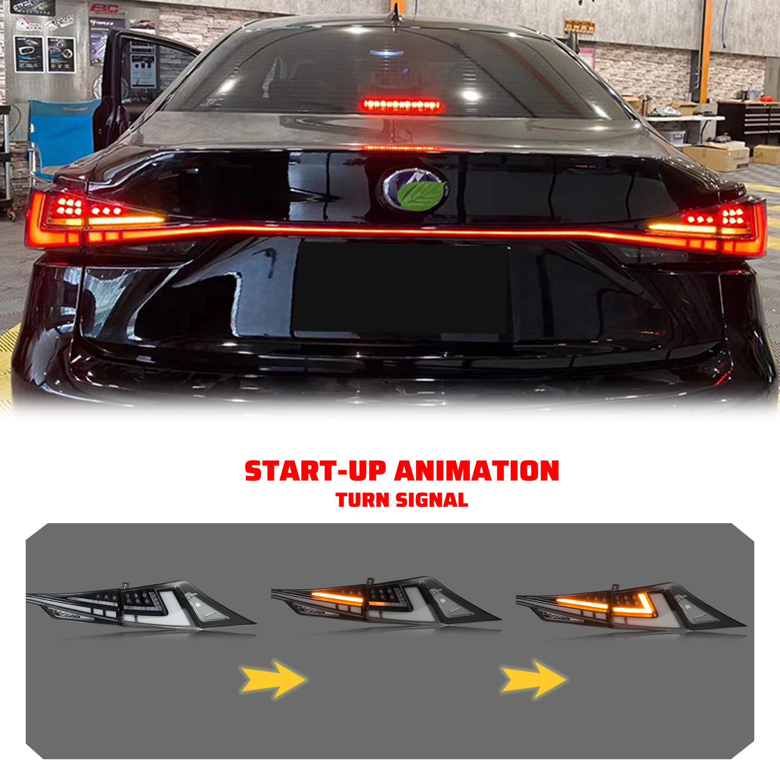 RGB LED Sequential Tail Lights For Lexus IS300 IS350 3IS is200t 1420