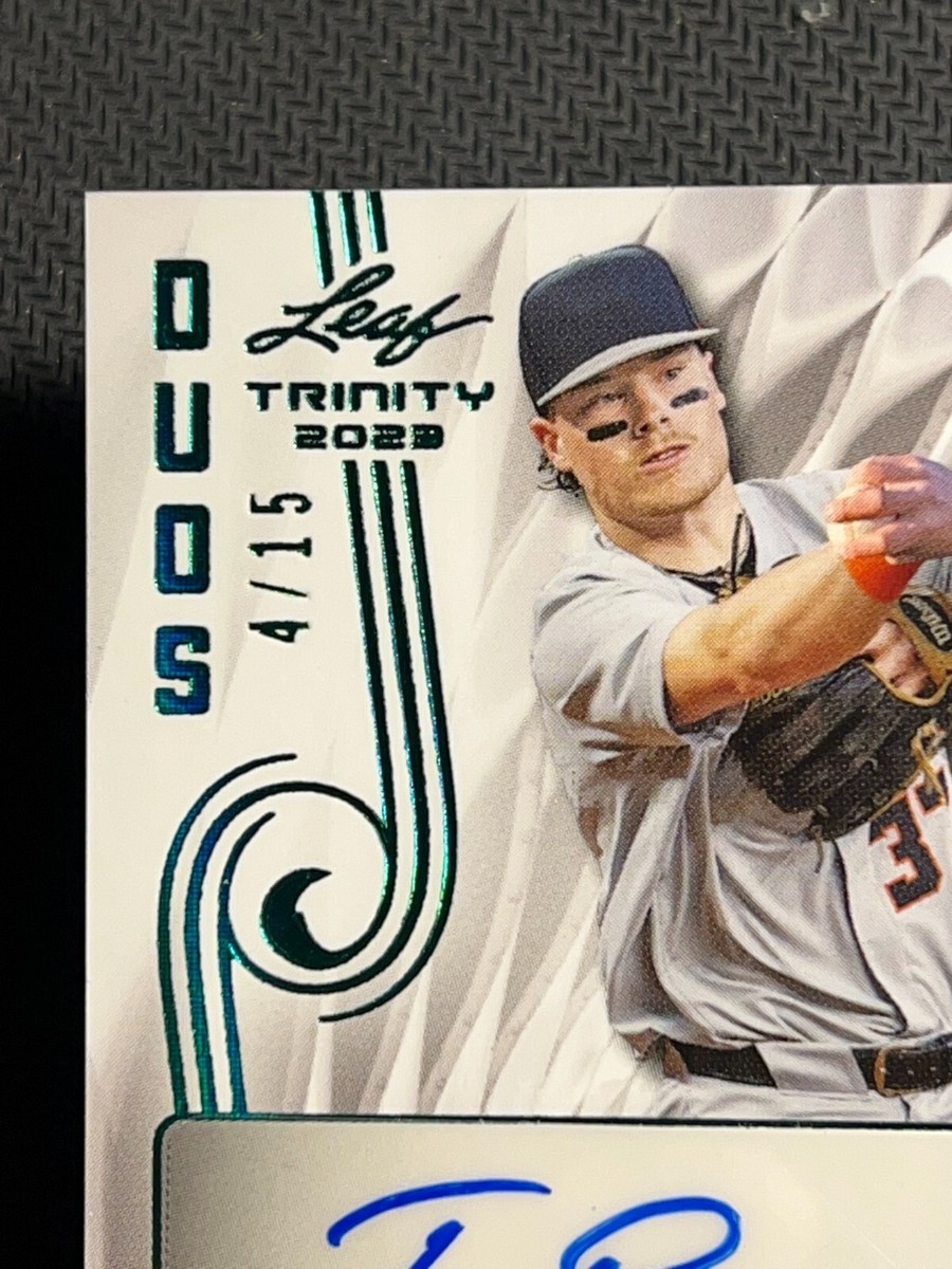 FENNEL カード トレカ サイン Hasha AXIZ AWG FAV 2023 Leaf Trinity DUOS ROOKIE AUTO Travis Bazzana / Ethan Holliday