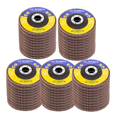 50 Pack 40 Grit Flap Disc 4.5 Inch (115Mm) with 7/8'' Hole, Flap Discs Fine Proce