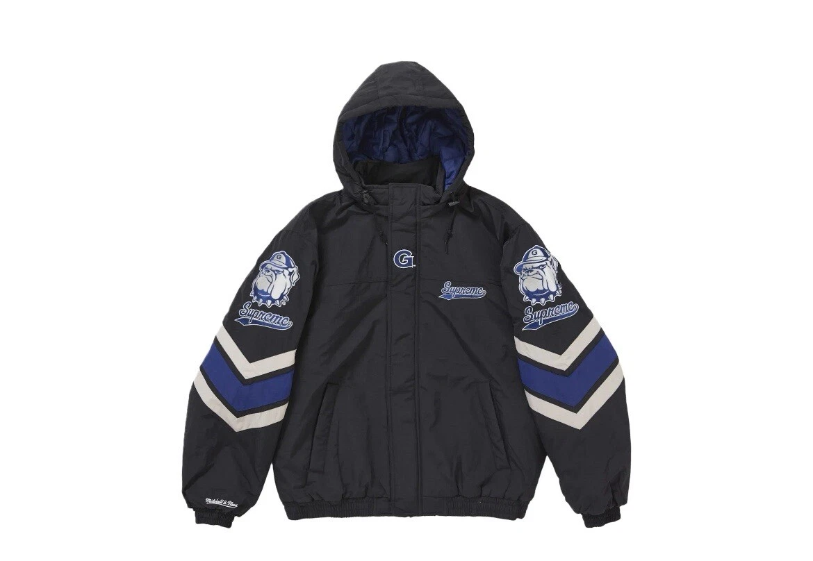 Veste de stade à capuche Supreme Mitchell & Ness NCAA noire   petite