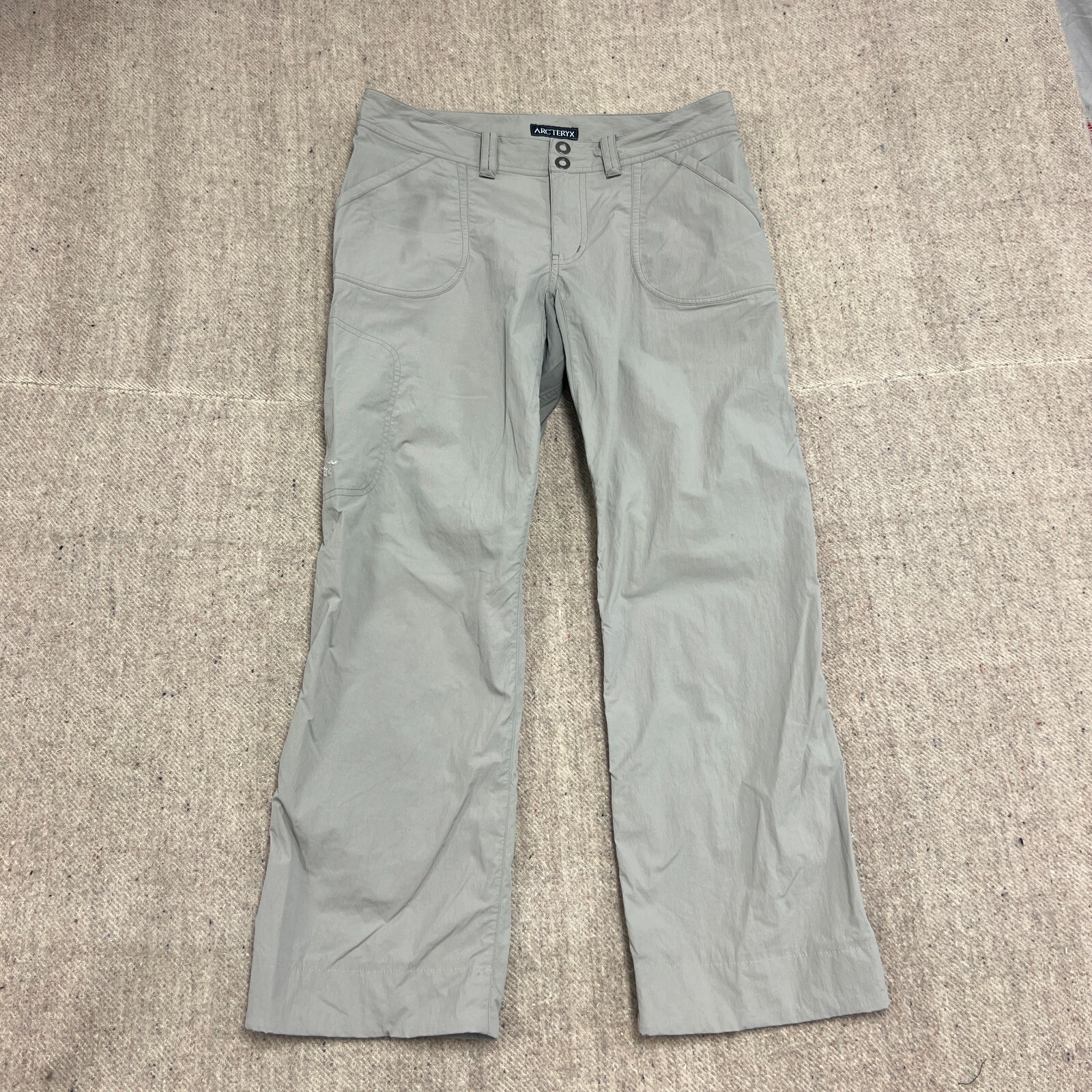 ARC'TERYX Arc’teryx Pantalone Donna 8 Grigio Anni 2000 Leggero 32x30 Escursionismo Outdoor