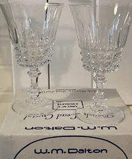 W.M. Dalton Vtg 24% French Lead Crystal Unit No.1-2 Goblets Made N France In Box
