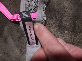 Victoria's Secret Sexy Little Things Gray Hot Pink Multiway Push-up Bra 34c 