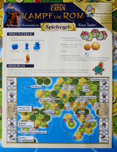 Interno Come Nuovo: I Coloni Di Catan Combattimento Per Roma! 100 % Completo! - Foto 6 di 9