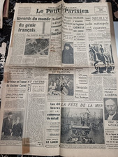 JOURNAL LE PETIT PARISIEN 28 JUIN 1938 INEDIT GEORGES SIMENON + BANDE MICKEY