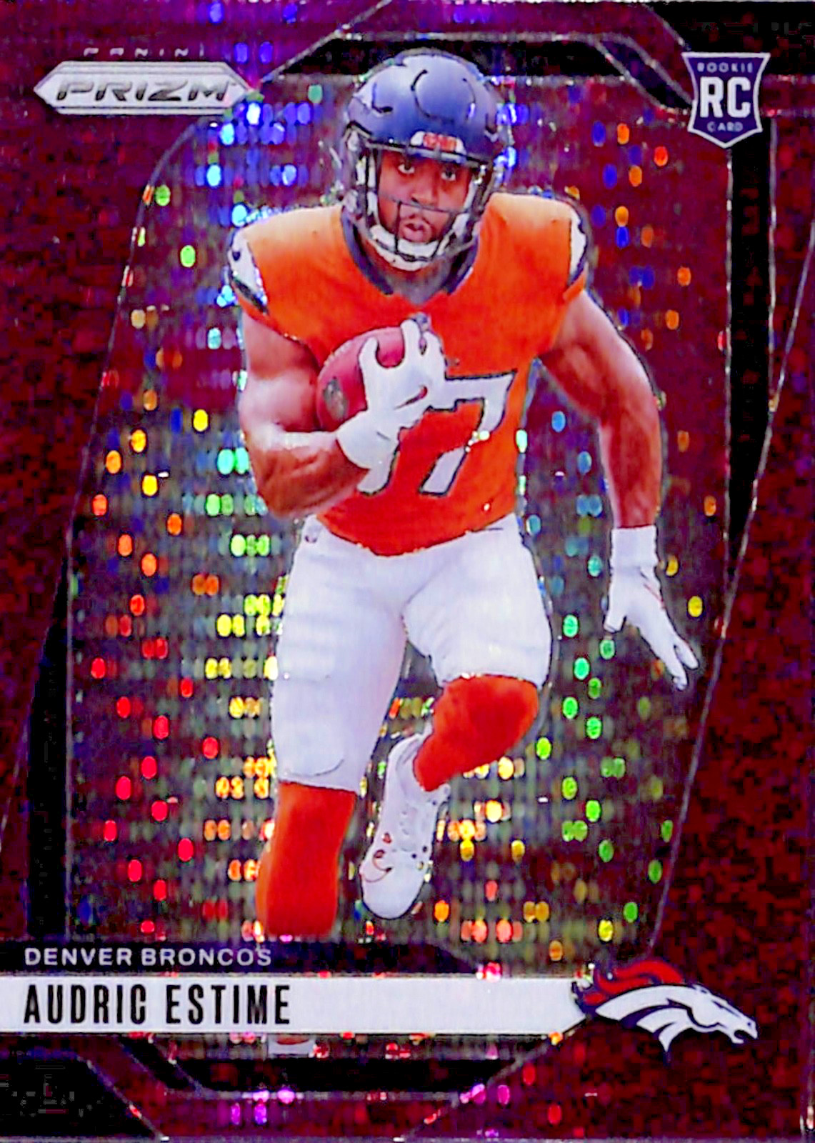 2024 Panini Prizm - Rookie Purple Pulsar Prizm #306 Audric Estime (RC)