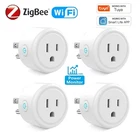 Tuya WiFi Smart Plug 20A with Power Monitor US Outlet Timer Work With Alexa