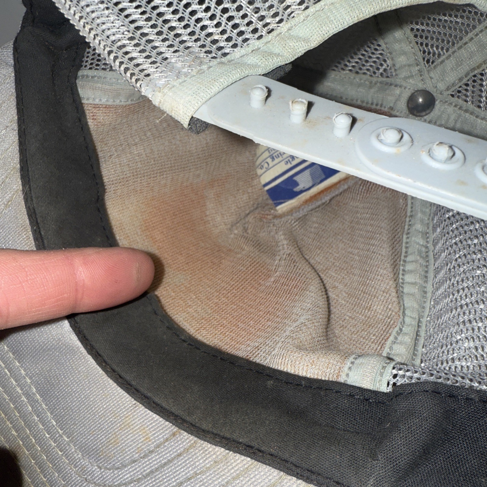 Vtg Dale Earnhardt Blue Wrangler Trucker Hat SnapBack Mesh Patch Winston Foam thumbnail 8