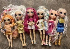 Lot of 6 Rainbow High/jr high dolls mixed lot
