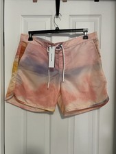 BNWT TRUE RELIGION MEN'S TIE DYE BOARD SHORT 103809 SORBET US SIZE 34
