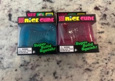 LOT OF 2, NeeDoh Nice Cube Squishy Fidget Toy...