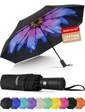 Travel Umbrella, Automatic Umbrellas for Rain, Portable  Compact UmbrWindproof