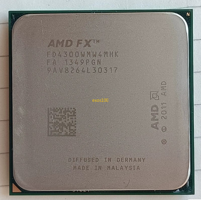 AMD FX-Series FX-4300 FD4300WMW4MHK CPU Processor 3.8GHz 4000MHz Socket AM3+ 95W
