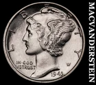 1943 Mercury Dime- Full Split Bands Choice Gem Brilliant Uncirculated #i8007