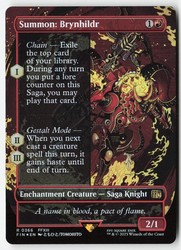 Summon: Brynhildr (Borderless) #366 Foil - Final Fantasy MTG