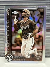 2025 Topps Chrome #146 Dylan Crews RC Sepia Refractor Washington Nationals