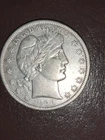 1900 S AU BARBER HALF DOLLAR FULL LIBERTY NICE RARE COIN IN THIS GRADE