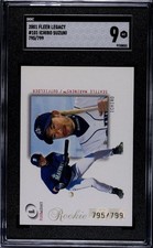 2001 Fleer Legacy Ichiro Suzuki Rookie /799 SGC 9 #101