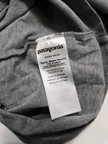 Patagonia Henley Shirt Mens Small Long Sleeve Organic Cotton Casual Gray - Picture 15 of 23