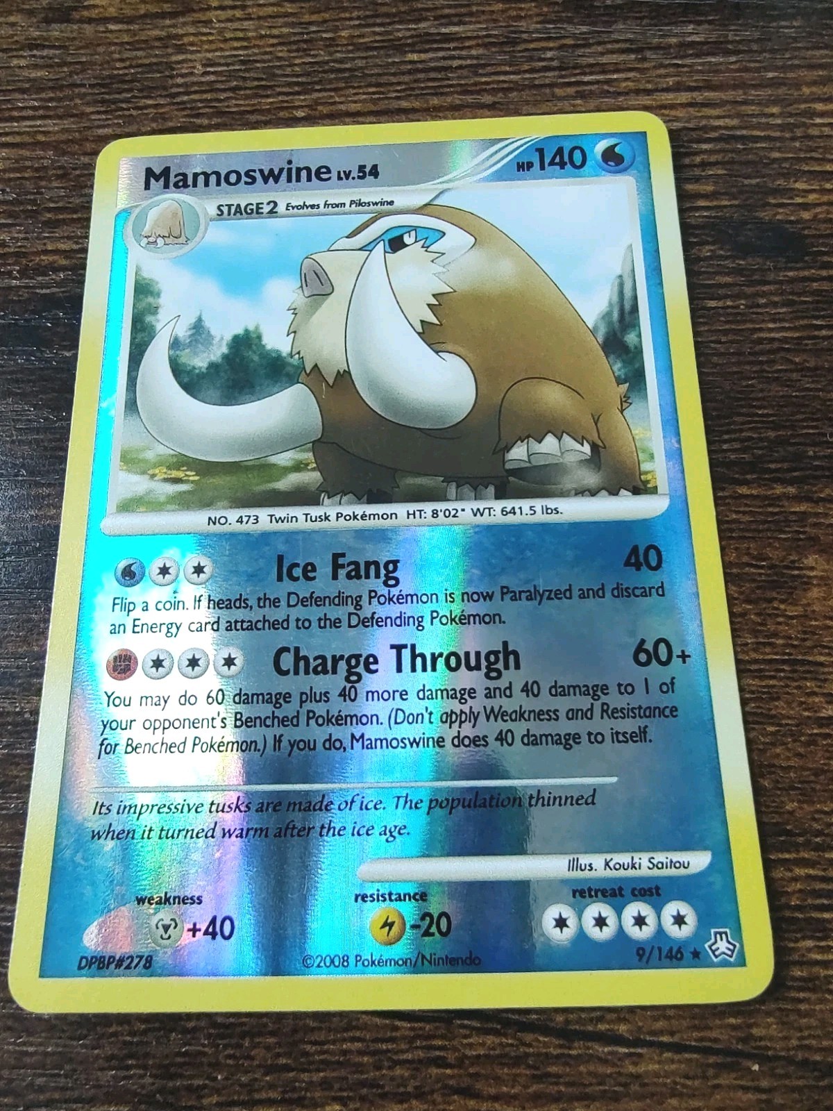 Mamoswine 9/146 Legends Awakened Pokemon Reverse Holo