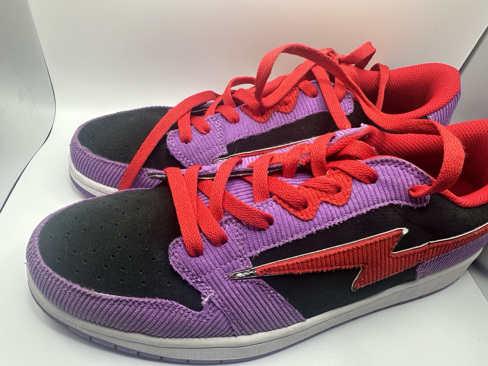 RARE Low Air Omi Reloaded Kool Kiy Toronto Raptors Purple Corduroy Mens Size10.5