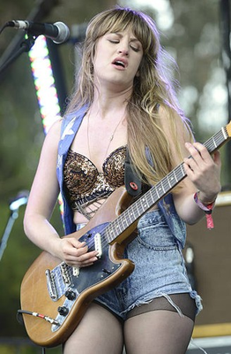 #ad #ad Lindsey Troy of Deap Vally performs at Day Three of the Outside L Old Photo 1 AU $10.00