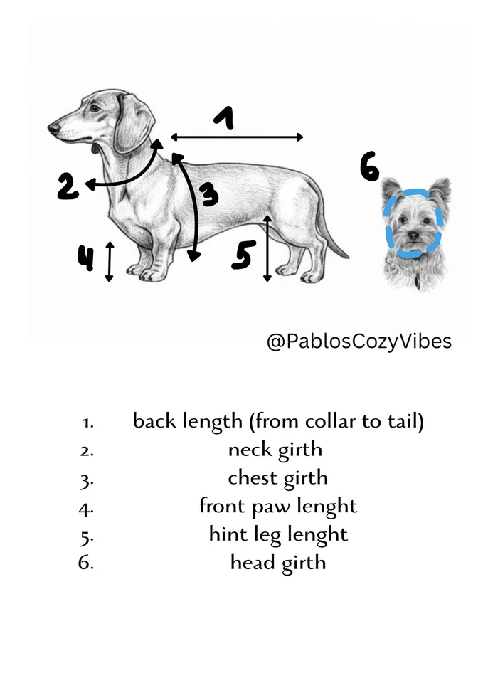 ⭐ Handgestrickter Hundepullover | Premium Wolle-Mix | Maßanfertigung | fellundma - Bild 4 von 4