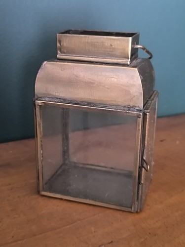 Photophore Laiton Bougie Ancien Vintage Rétro - Picture 5 of 7