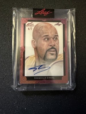Leaf 2021 Art of Sport Shaquille O'Neal Lakers Auto Insert BA-S01 /7