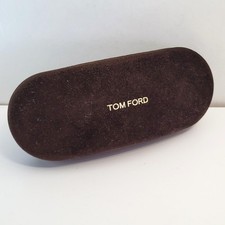 Tom Ford Brown Velvet Eyeglasses Sunglasses Case w/ Cleaning Cloth