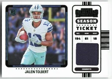 Jalen Tolbert 2022 Contenders Rookie Ticket Swatches Variation MEM #RSV-JTO