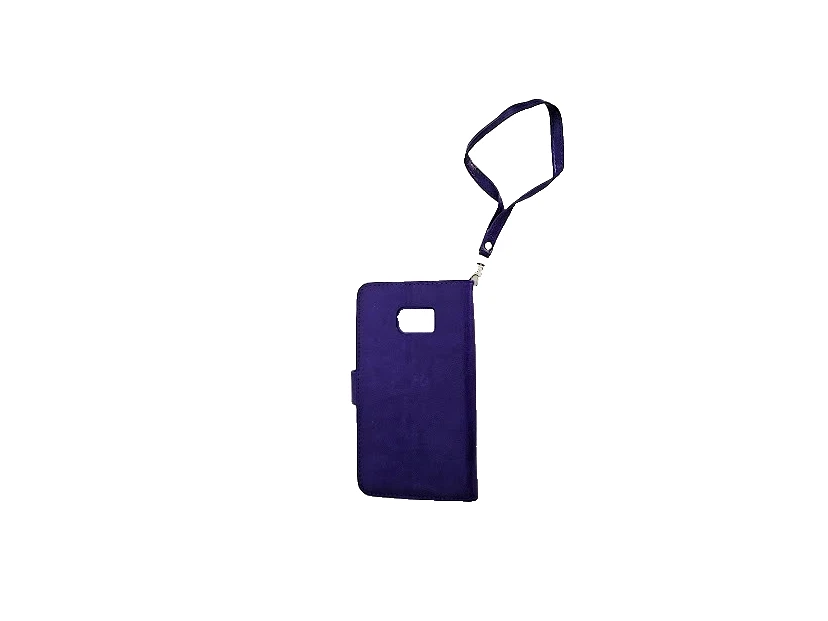 Funda tipo billetera de cuero púrpura IZENGATE Samsung Galaxy Note 4 Foto 3 de 4