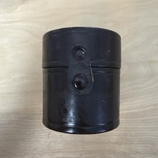 Vintage Nikon Nippon Kogaku Brown Leather Zoom Lens Case Padded Interior Read