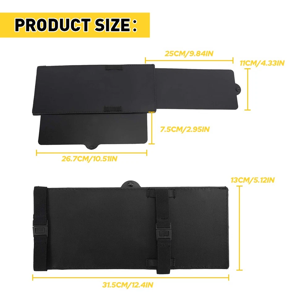 LH/RH Sun Extend Shade Visor Cover Anti Glare Extension Driving Hight Quality US - Image 3 of 4