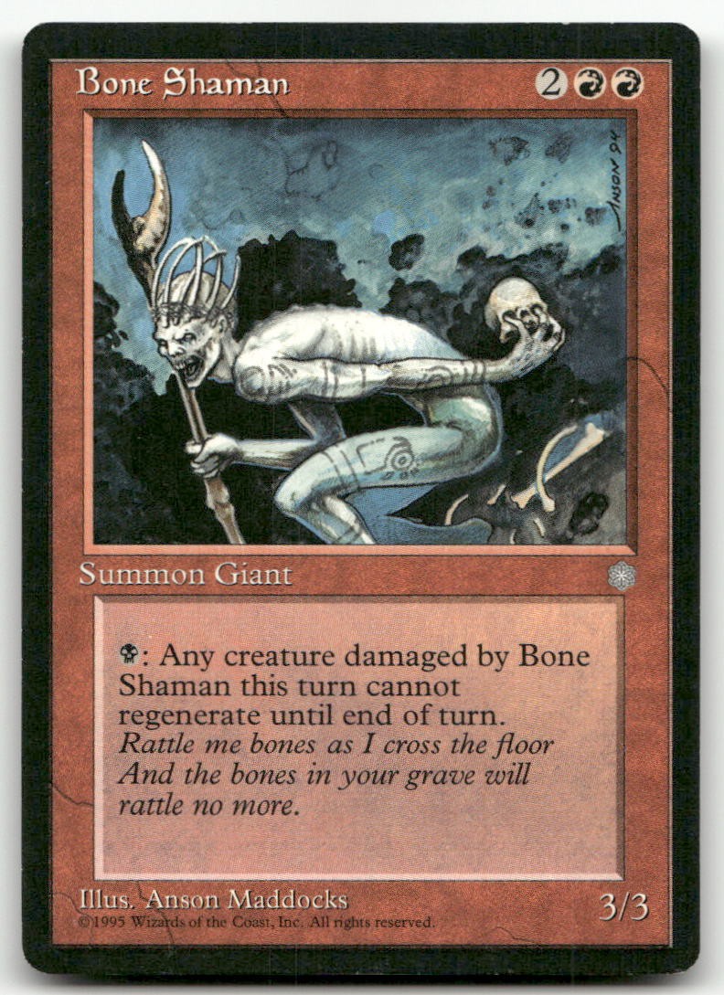 Bone Shaman (MP) Ice Age ICE Magic MTG