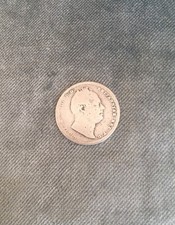 William IV 1834 Silver Sixpence Coin 