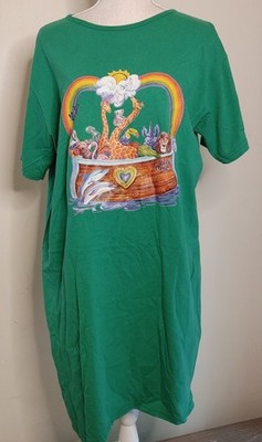Vintage Noah's Ark Sleep T Shirt Womens OS Brisco Apparel Nightgown