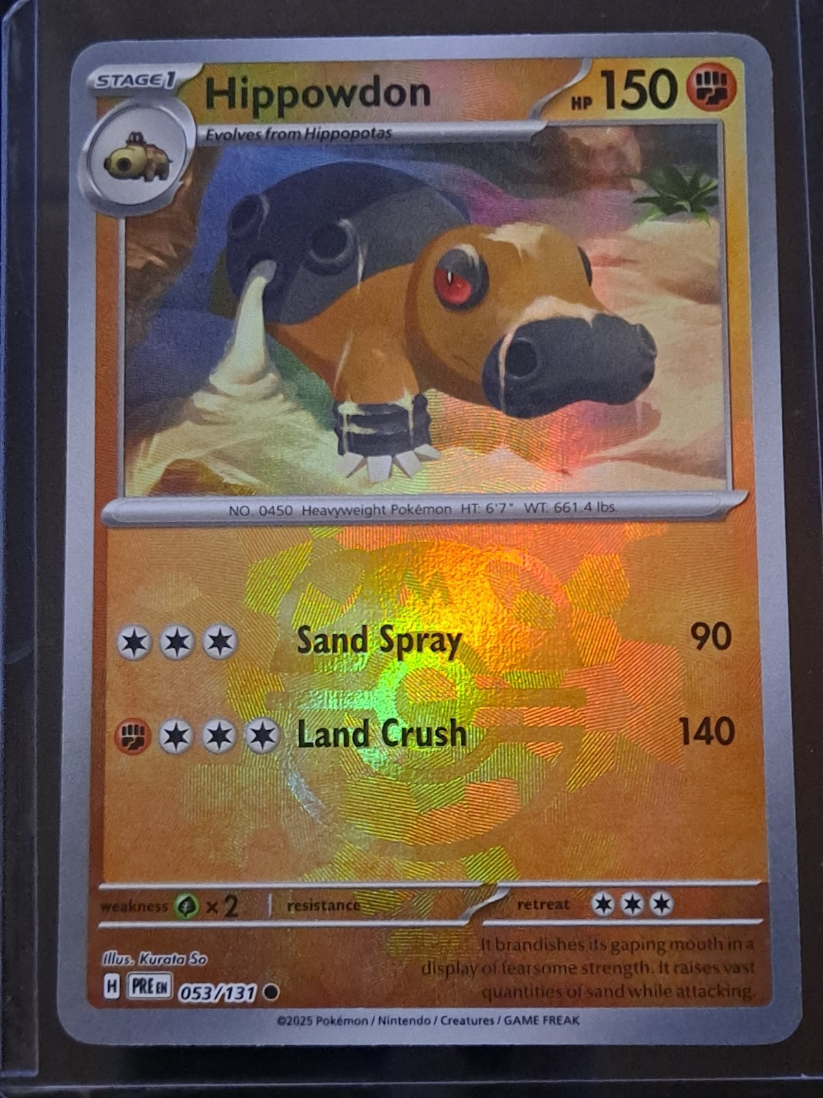 Hippowdon - 053/131 - Prismatic Evolutions - Master Ball - NM