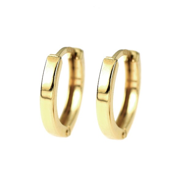 K10YG design earring hoop - Auth free shipping from Japan- Auth SELBY_JAPAN