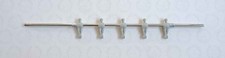 ASTA ESTERNA USCENTE PER CALCIO BALILLA  5 OMINO GRIGIO  DIAM 16 MM  GARLANDO