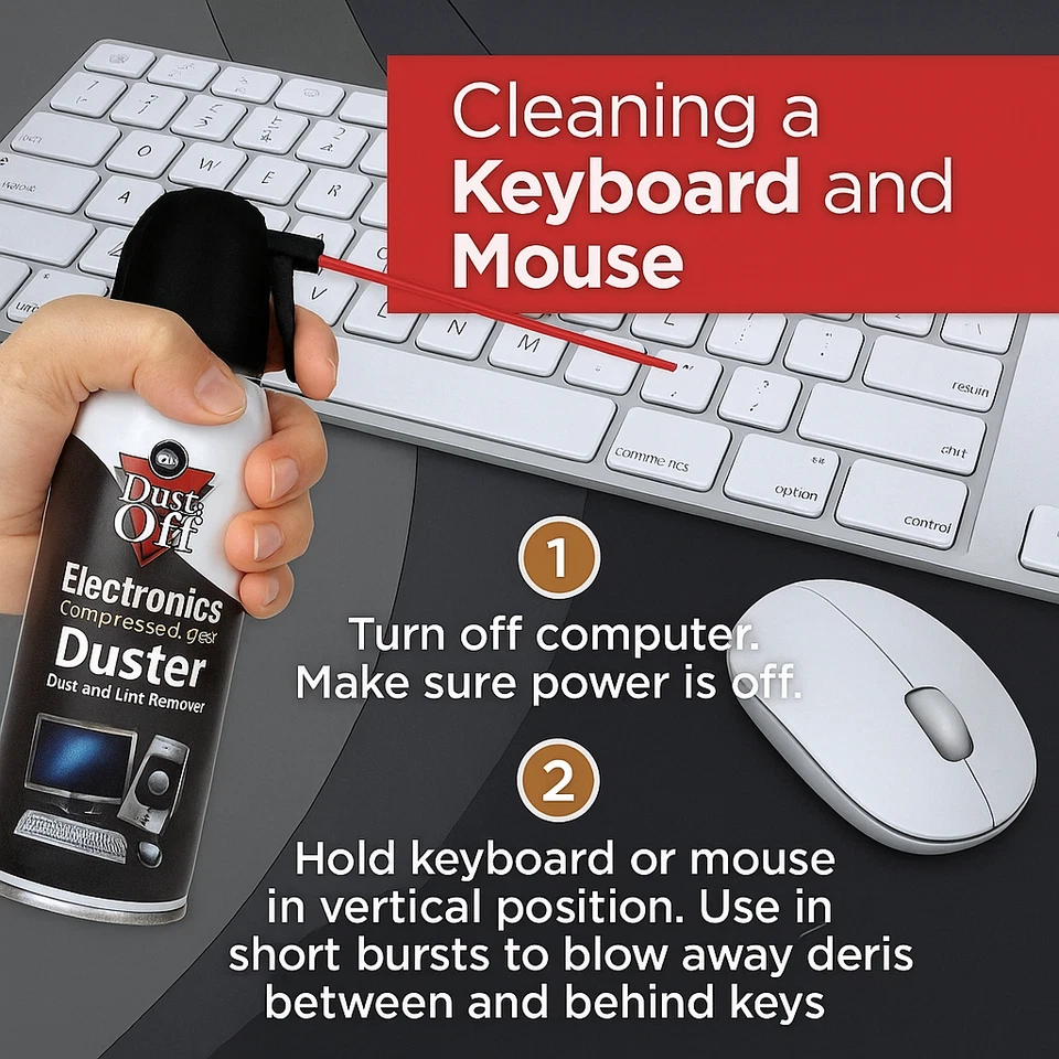 Falcon Dust-Off Electronics Compressed Gas Duster, 10oz - 3 Pack - Image 4 of 4