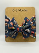 Thanksgiving girl headwrap 0-3 months homemade