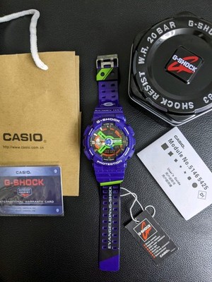 Casio G-Shock x Evangelion EVA-01 GA-110 Anime Limited Edition Full Set