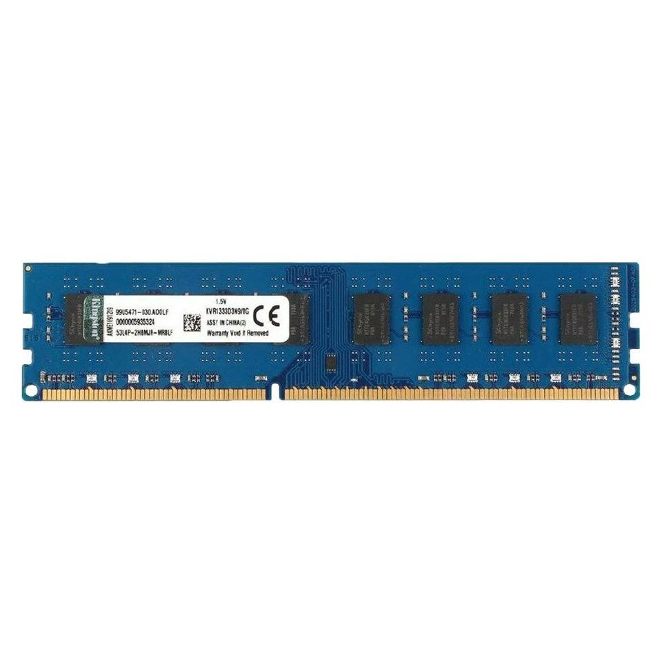 Kingston 8GB Module DDR3 PC3-10600U 1333Mhz 240Pin KVR1333D3N9/8G DIMM Memory - Image 2 of 4
