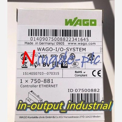 New WAGO 750-881 Ethernet Controller PLC Module In Box 750881