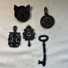 Cast Iron Miniature Trivets Or Wall Art Made In Taiwan