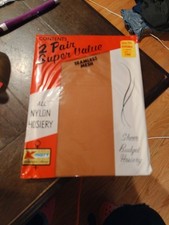 Kmart Seamless Mesh Sheer Budget Hosiery Stockings Vintage